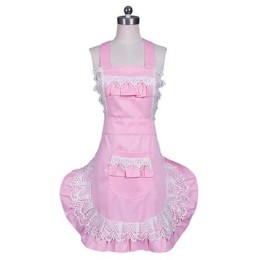 SKAP081 manufacture maid apron Fashion design Lace lace apron Lace pocket Lace lace hem Maid apron center french maid apron SKAP081 manufacture maid apron Fashion design Lace lace apron Lace pocket Lace lace hem Maid apron center french maid apron